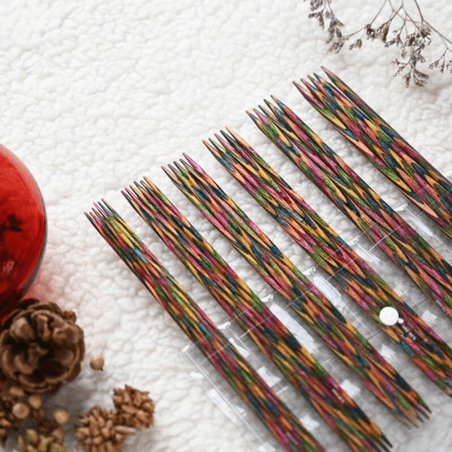 KNITPRO | Symfonie Wood sokkennaalden set 10cm