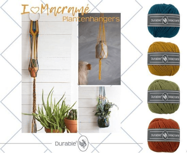 DURABLE | Macrame pakket Plantenhangers