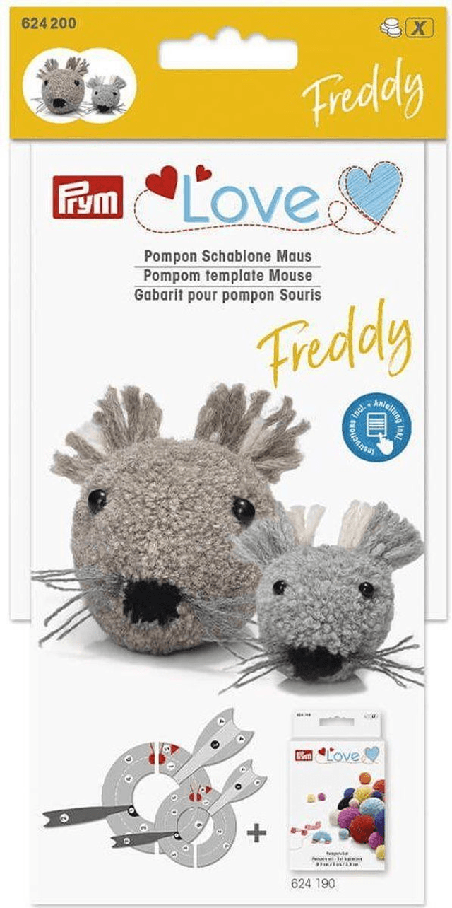 PRYM | Love pompon sjabloon muis Freddy