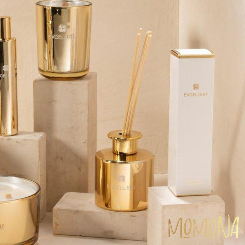 Momona Gifts & Decorations | Geurolie + Stokjes Excellent - Golden Honey - Oker