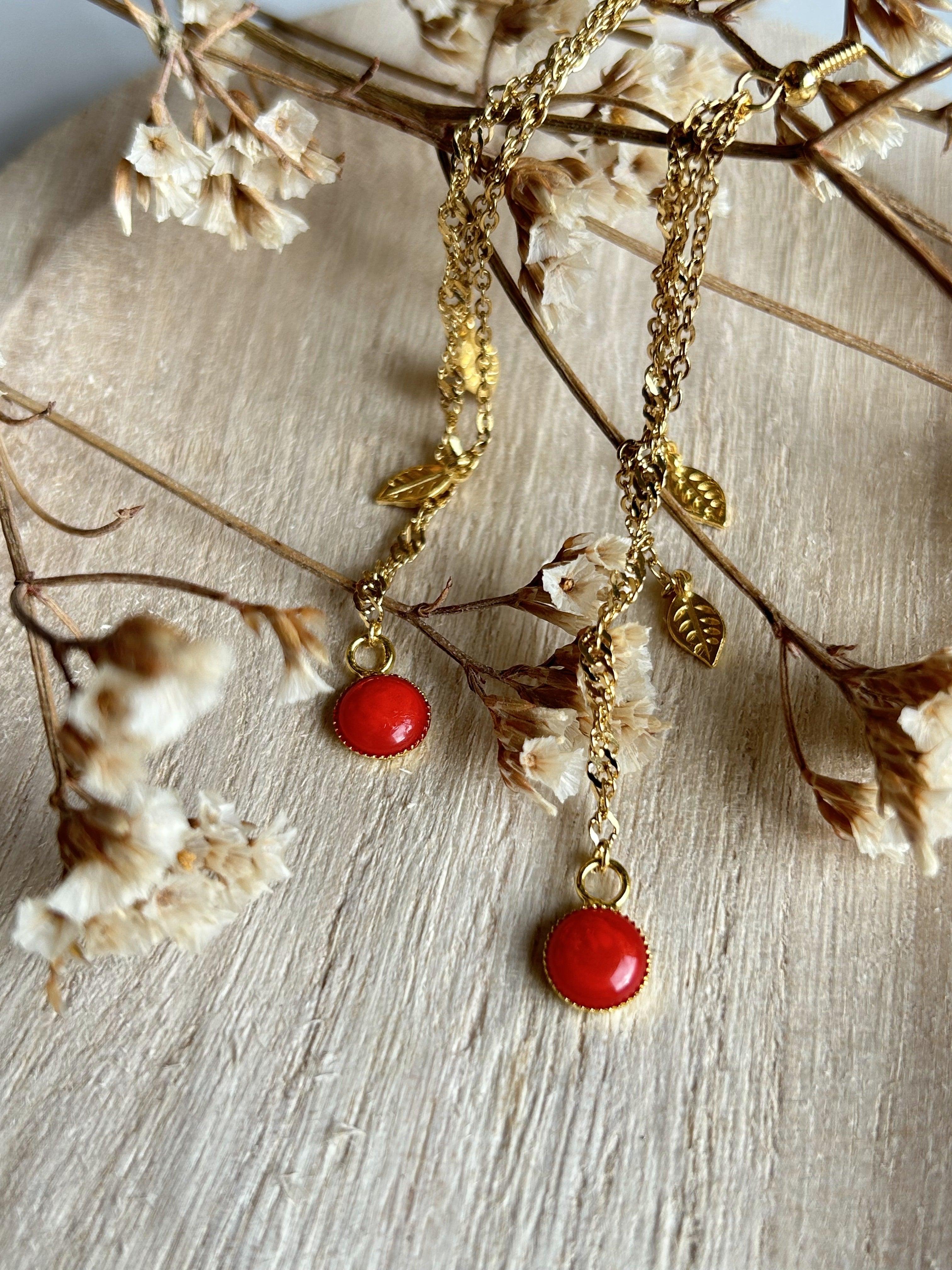Long red & gold - Momona Gifts & Decorations