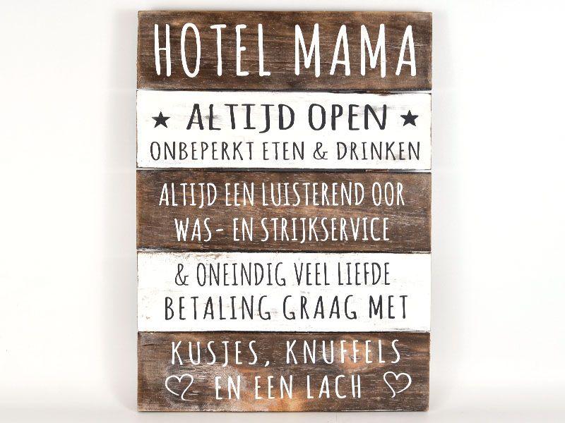 Momona Gifts & Decorations | Tekstbord - Hotel mama