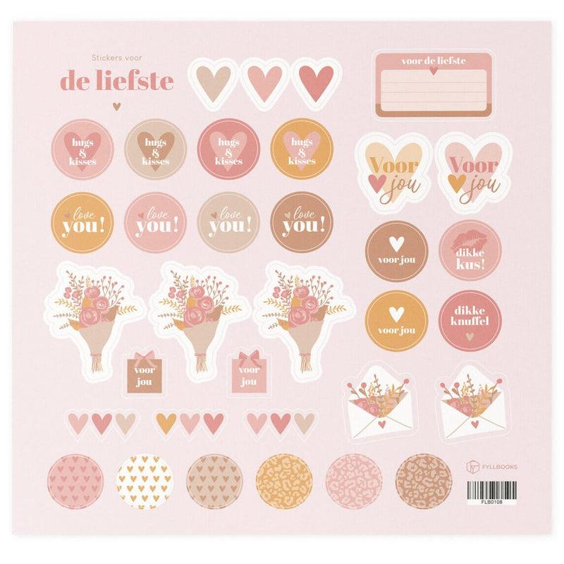 Momona Gifts & Decorations | Stickervel Voor de liefste - XL