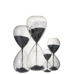 Momona Gifts & Decorations | Zandloper Parels Glas Zwart Extra Large
