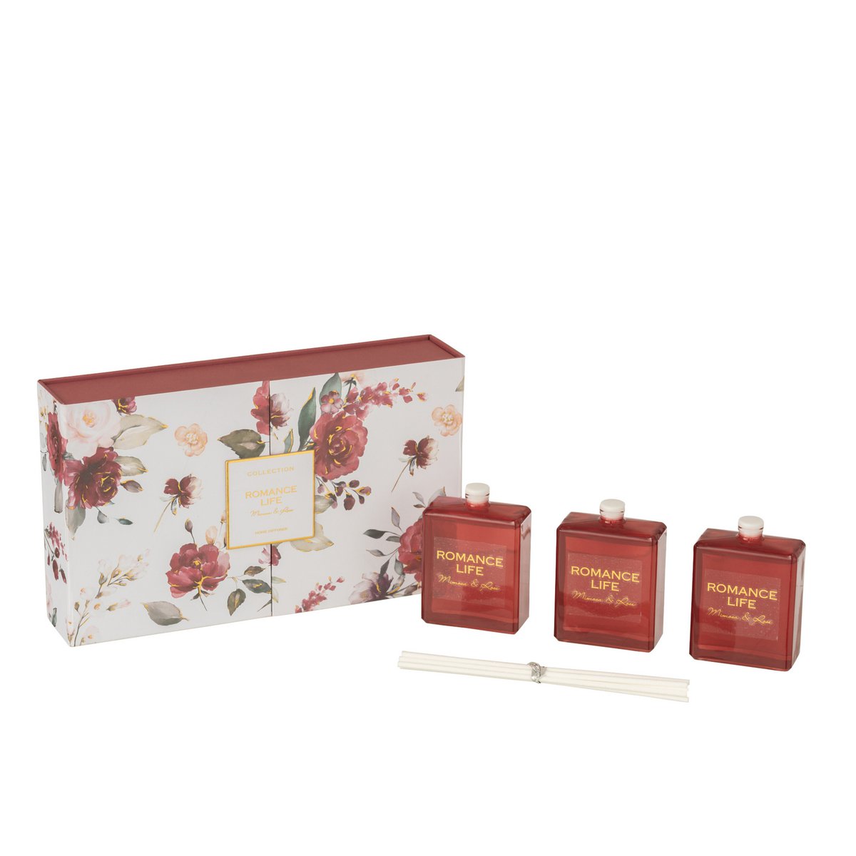 MOMONA | Giftbox- 3 geurolie - Romance Life - Mimosa&Rosa - 50Ml