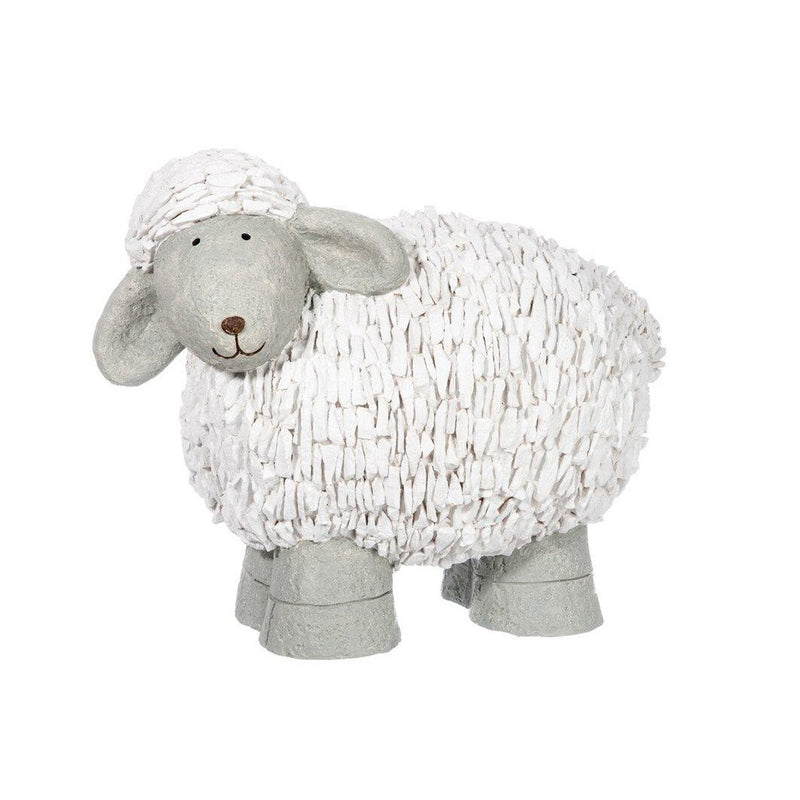 Momona Gifts & Decorations | Schaap Poly Wit/Grijs - Large