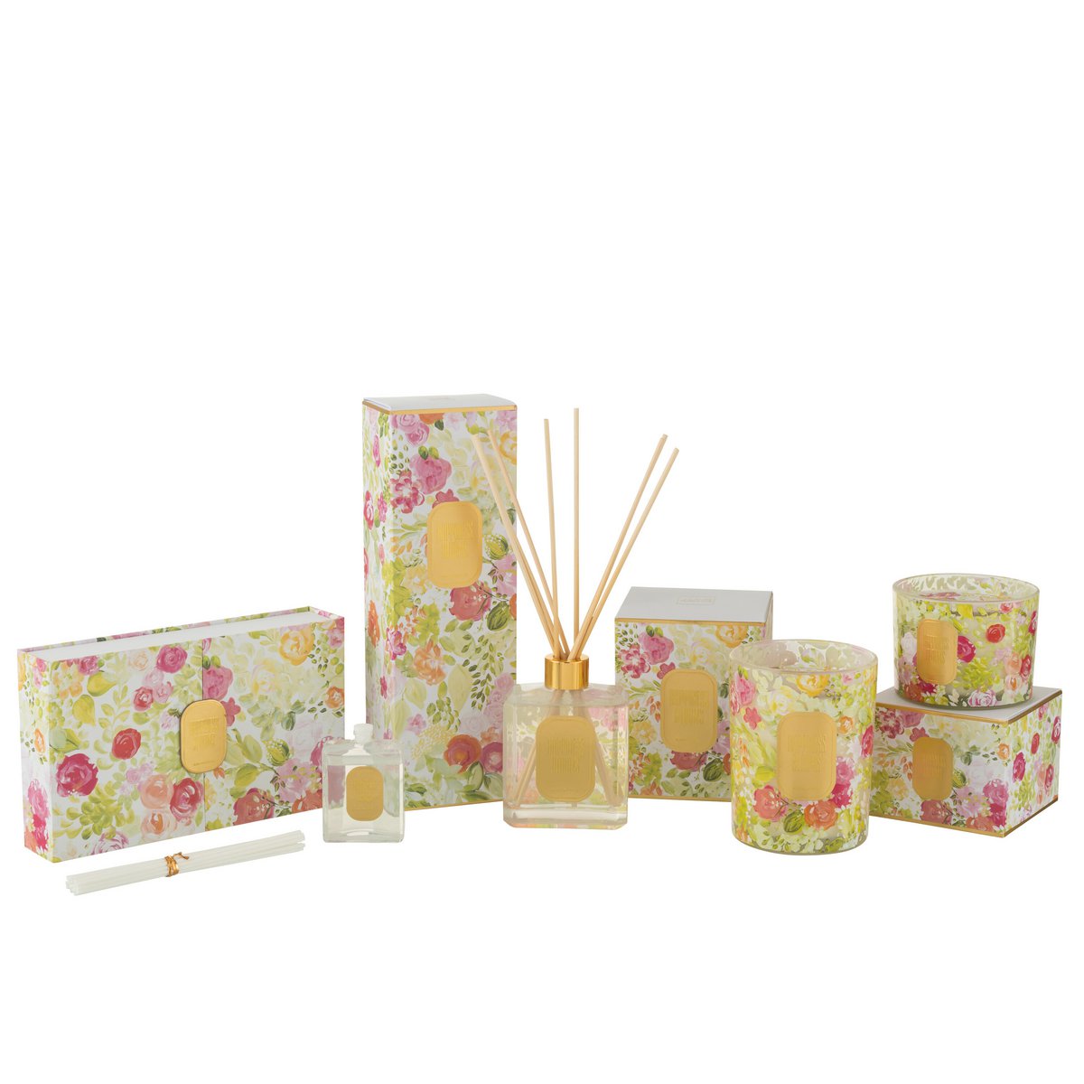 MOMONA| Giftbox - 3 geurolie - Happiness Blooms - Mimosa/ Rose