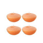Momona Gifts & Decorations | Drijfkaars Oranje (Large) - 8U - Sete van 4