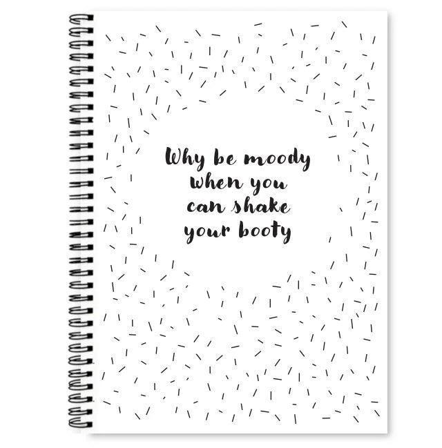 Momona Gifts & Decorations | Fyllbooks Notitieboek 'Why be moody' - A4