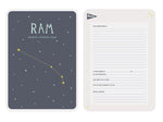 Geboorteposter sterrenbeeld - Ram - Momona Conceptstore